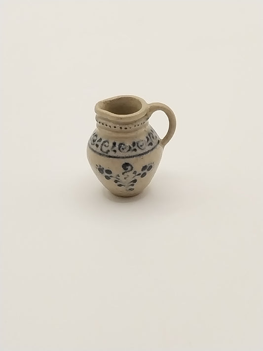 Stoneware Pitcher, Flowers