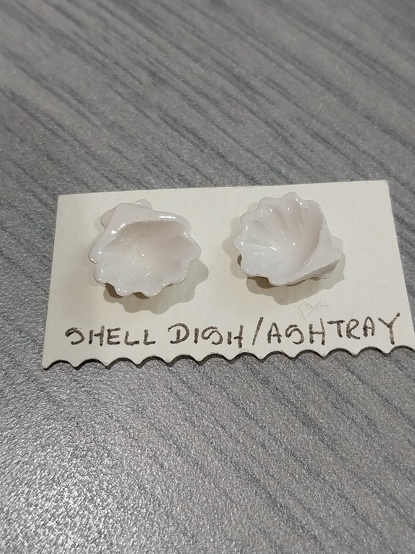 White Shell Ashtray