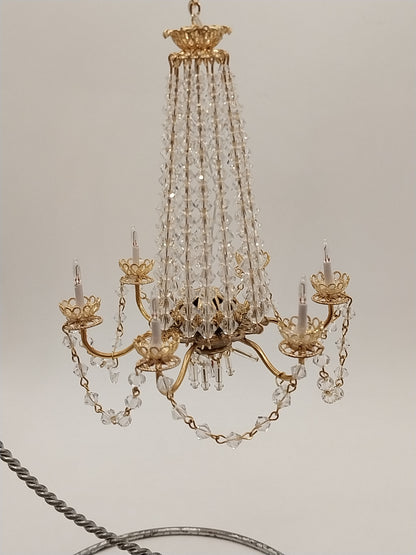 Chandelier, 6 Arm With Down Light