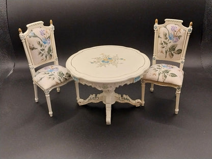 Victorian Round Table & Chairs, Handpainted