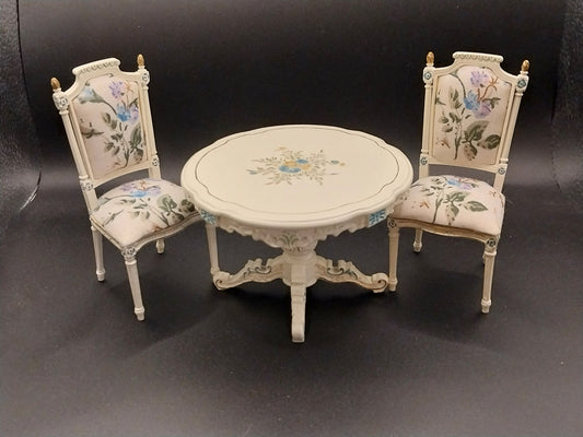 Victorian Round Table & Chairs, Handpainted