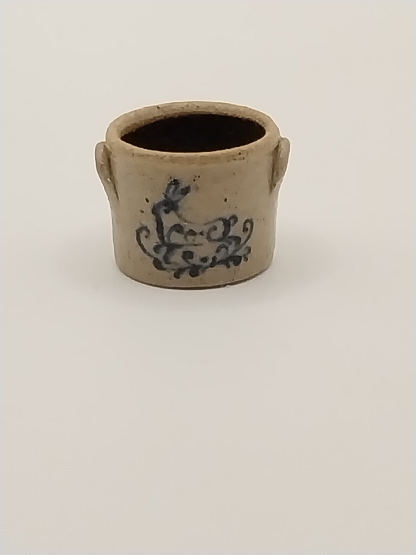 1/2" Scale Stoneware Pickling Crock, Rabbit