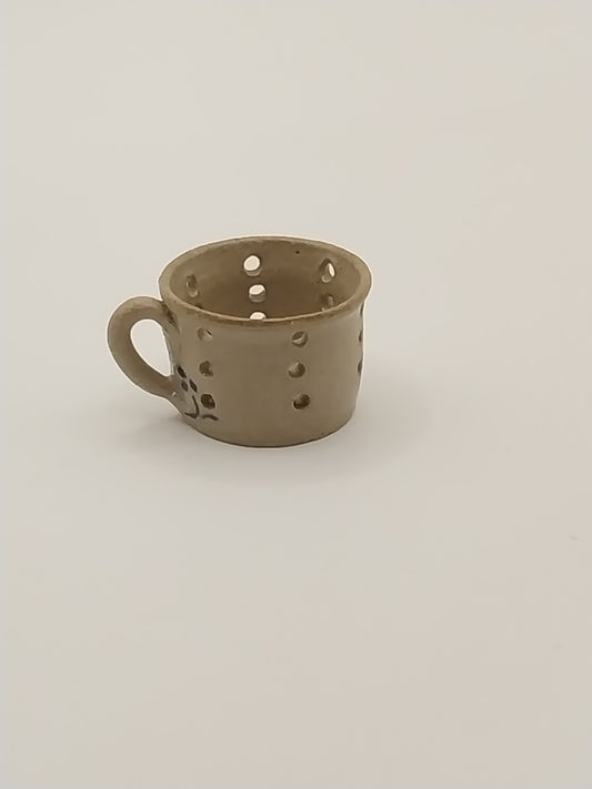 Stoneware Strainer With Handle