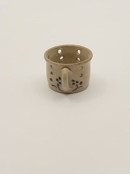 Stoneware Strainer With Handle