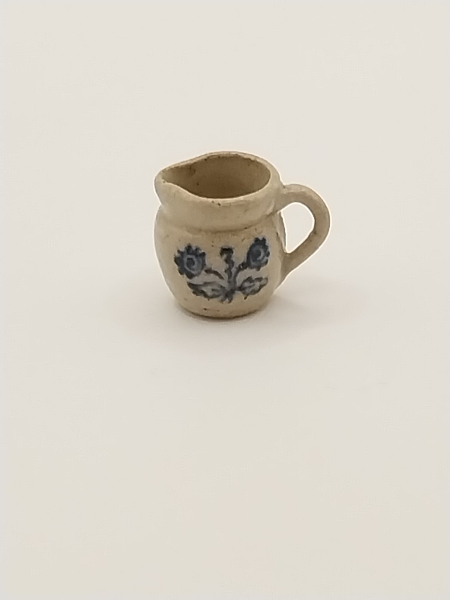 1/2" Scale Stoneware Pitcher, Sunflower
