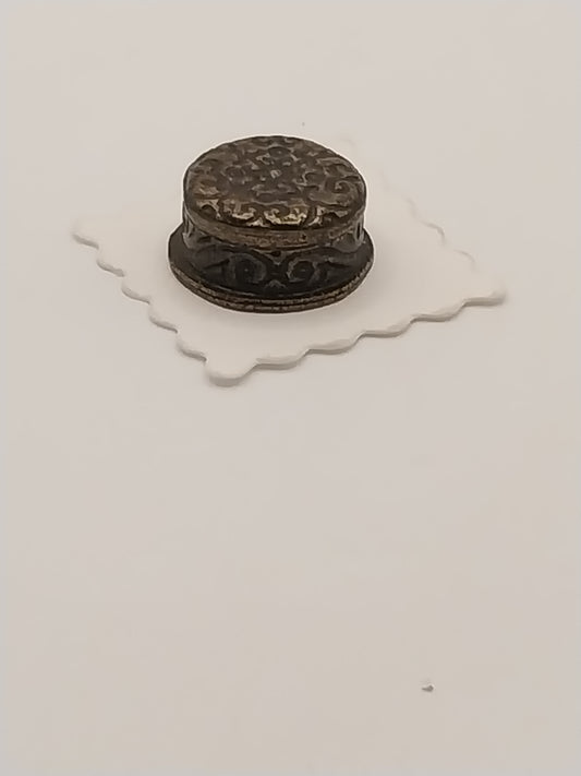 Trinket Box, Round Brass