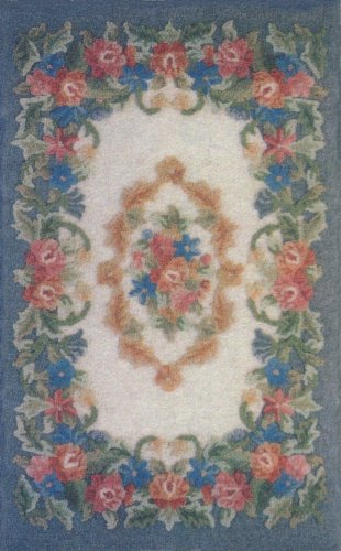 Rug, Medallion Hooked