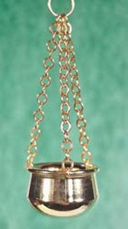 CPW008, Brass Hanging Planter