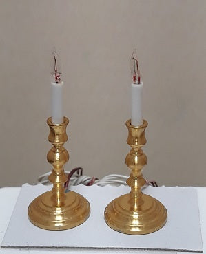 CCLARE01, Brass Candle Stick Pair