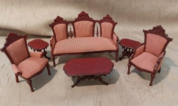 Victorian Living Room Set, 6pc, MH