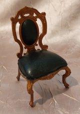 Italian Renaissance Ornate Desk & Chair, Walnut