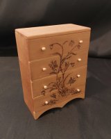 Single Bed & Chest, Handcarved