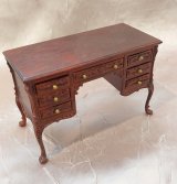 Ladies Double Sided Desk & Chair, Mahogany