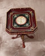 CMS004, Gallery Table, Mahogany, Handpainted