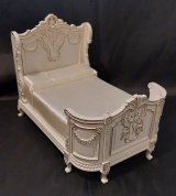 Victorian Bedroom Set, 6pc, Light Gray