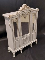 Victorian Bedroom Set, 6pc, Light Gray