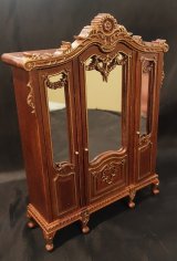 Victorian Bedroom Set, 6pc, Walnut/Gold