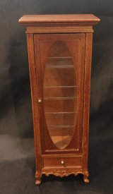 American Victorian Display Cabinet, Walnut, Small