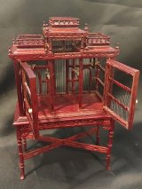 CJB102, Birdcage & Table Set, Mahogany, Large