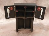 Mackintosh Style Cabinet, Ebony, Handpainted