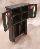 Mackintosh Style Cabinet, Ebony, Handpainted