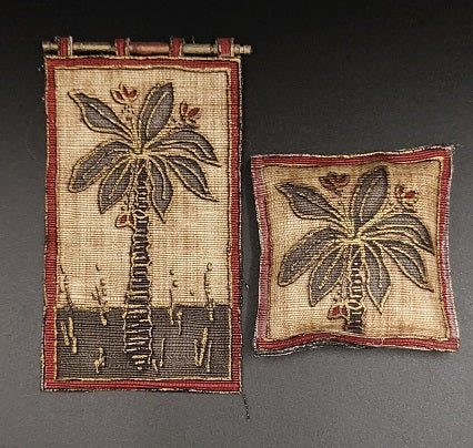 Egyptian Palm Pillow & Wall Hang