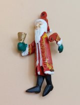 Santa with Bell, Jointed & Handpainted