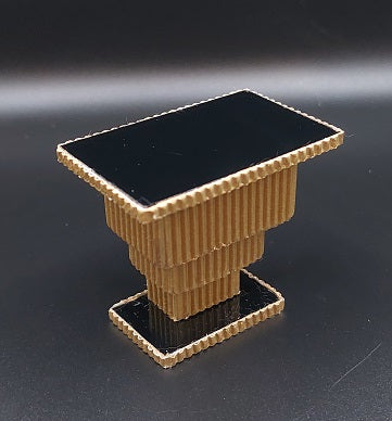 Modern Plexi Side Table ,Black & Gold