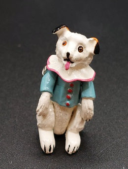 Toby White Dog, Jointed, Handpainted