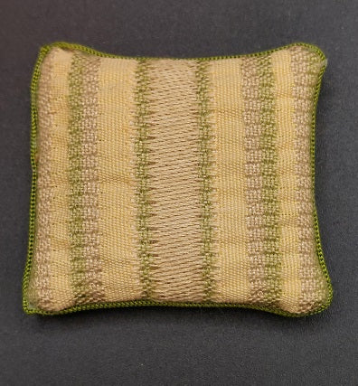 Pillow made with Sand, Green & Yellow