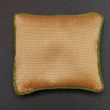 Pillow made with Sand, Green & Yellow