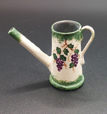 French Watering Can, Grape, Handpainted