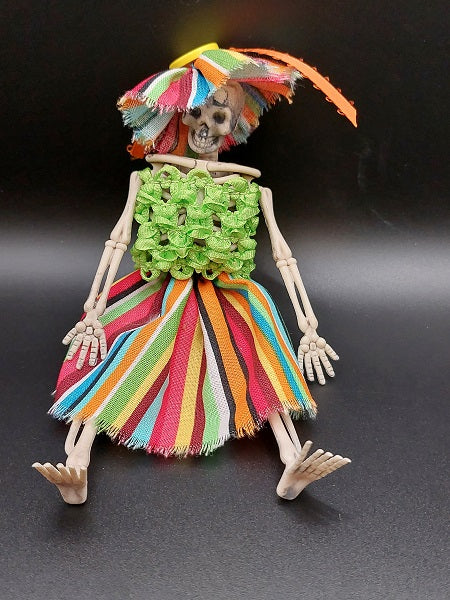 Skeleton Lady, Tropical Dressed