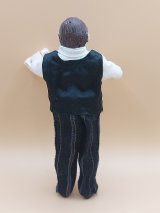 Older Man Butler Doll, Sculpted