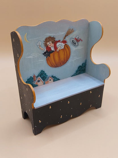 Halloween Settle Bench, HPT