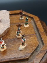 14 Kachina Dolls,Pueblo Diorama