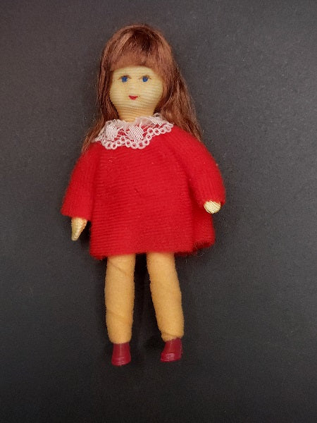 Little Girl Doll, Red Dress