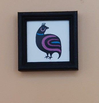 Black Frame Native American Quail