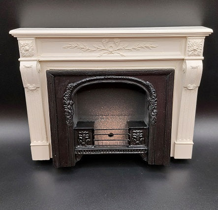 Georgian Fireplace with Black Insert