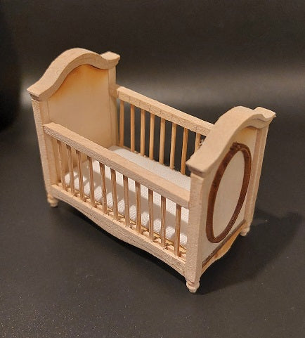 1/2" Scale Crib, Unfinished