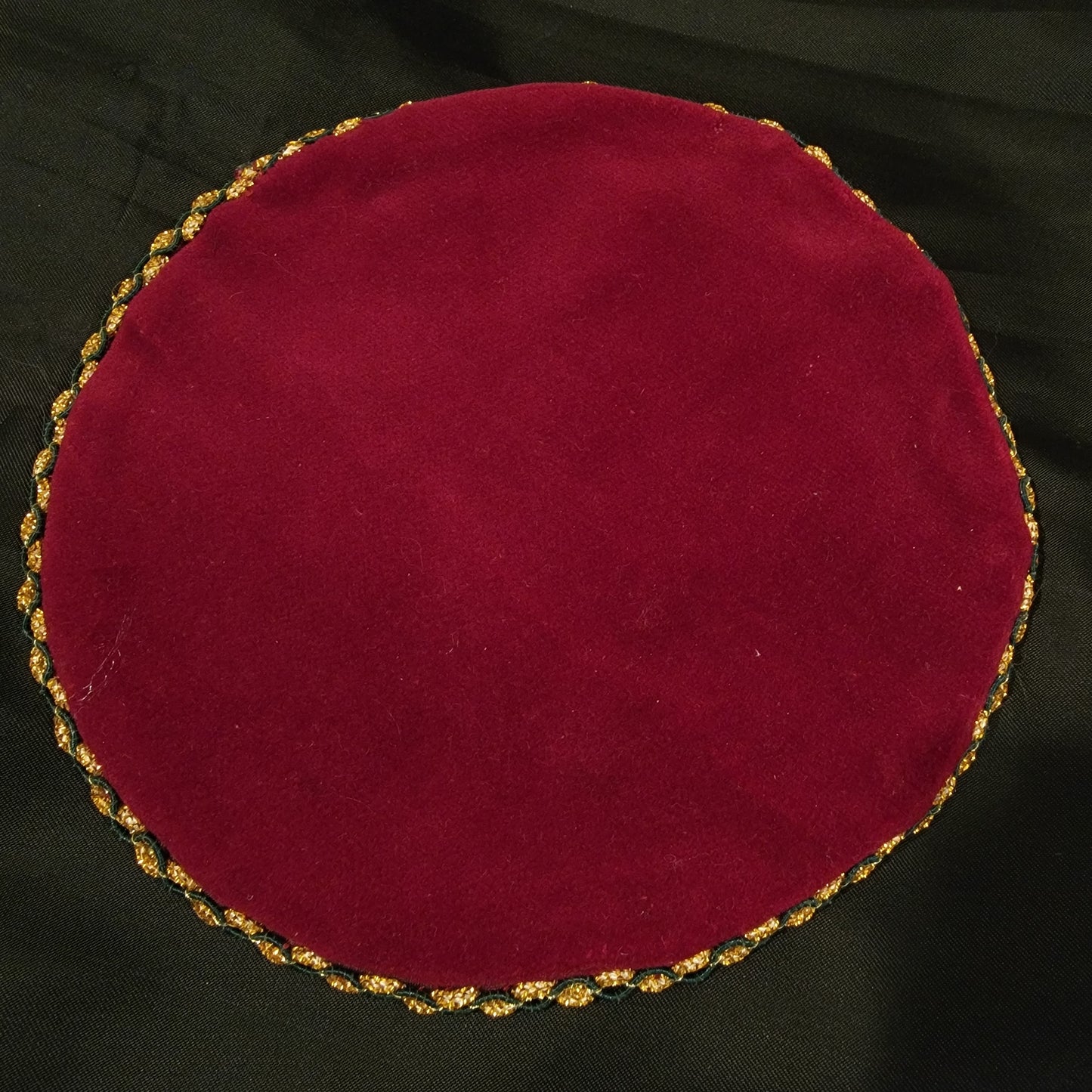 Christmas Tree Skirt, Burgundy