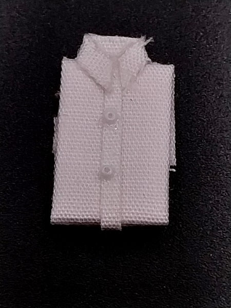 1/2" Scale Man's Dress Shirt, White