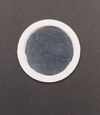 1/2" Scale Mirror, Round, White