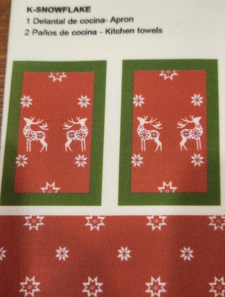 Apron and 2 Kitchen Towel Kit, Christmas