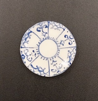 Plate, Blue & White, Handpainted