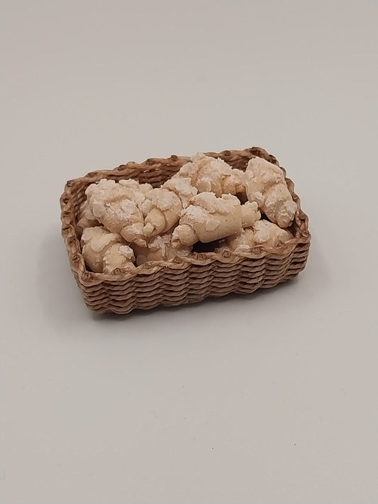 Wicker Basket Filled with Croissants