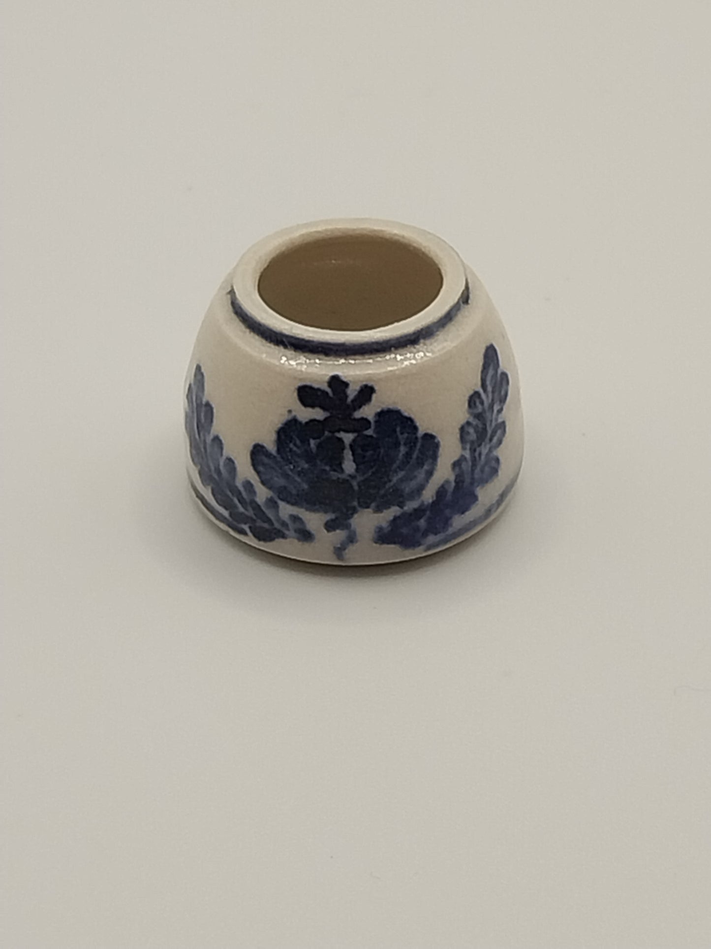 Salt Glazed Vase, Blue & White