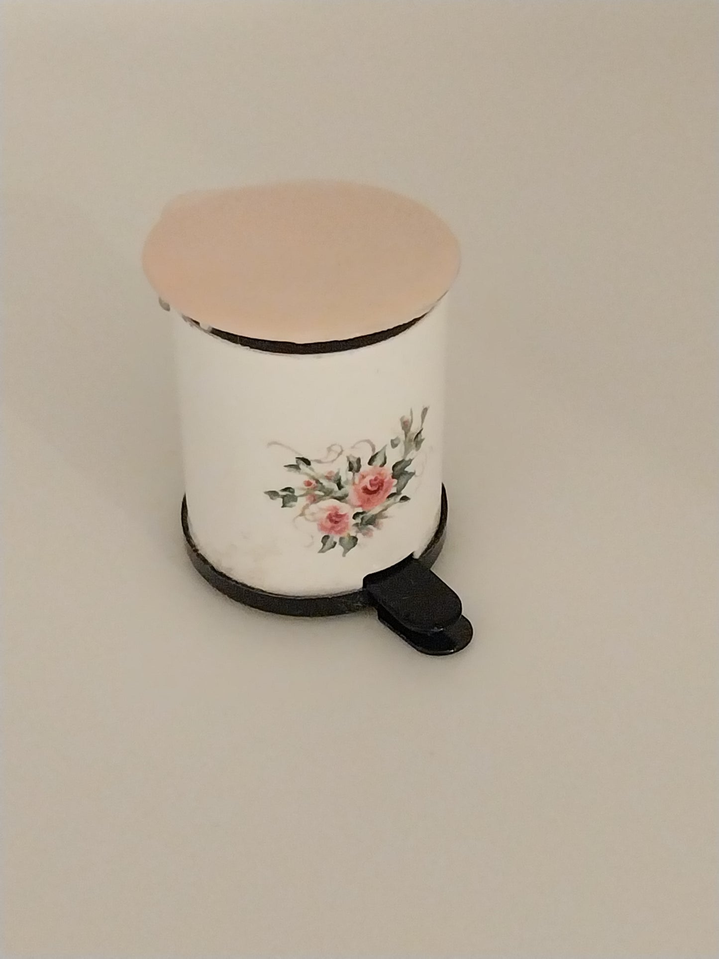 Wastebasket, Pink Floral