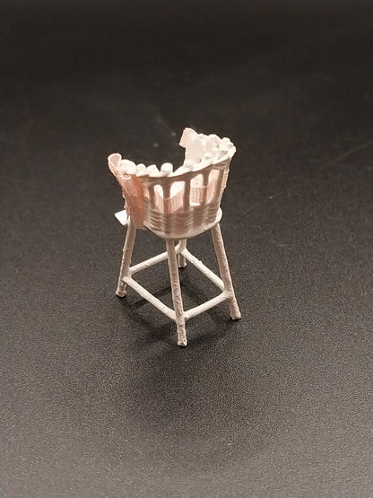 1/4" Scale Wicker High Chair, Handmade