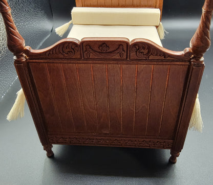 Victorian Canopy Bed, Walnut